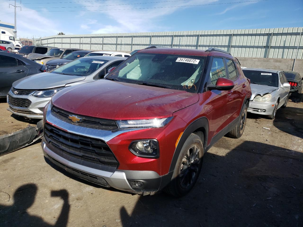 Photo 2 from auction – 2022 CHEVROLET TRAILBLAZE with VIN KL79MPSL3NB061461