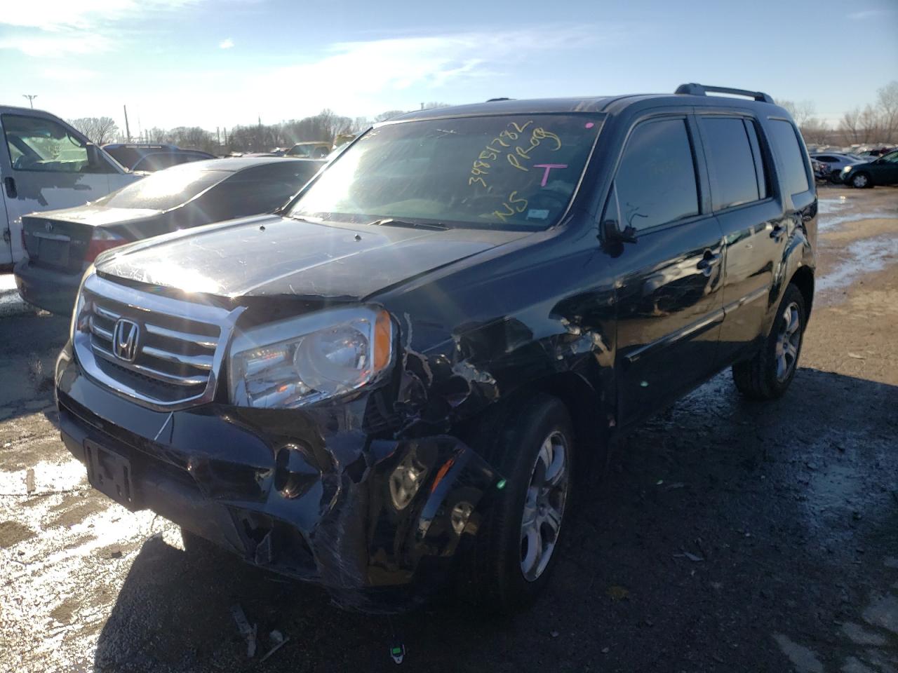 Photo 2 from auction – 2013 HONDA PILOT EXL with VIN 5FNYF4H57DB023324