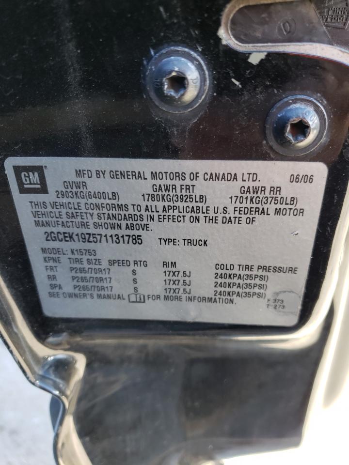 Photo 10 from auction – 2007 CHEVROLET SILVERADO with VIN 2GCEK19Z571131785