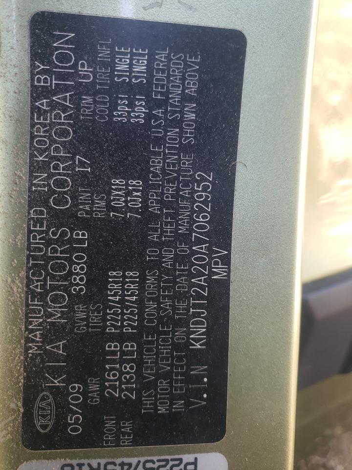 Photo 10 from auction – 2010 KIA SOUL + with VIN KNDJT2A20A7062952