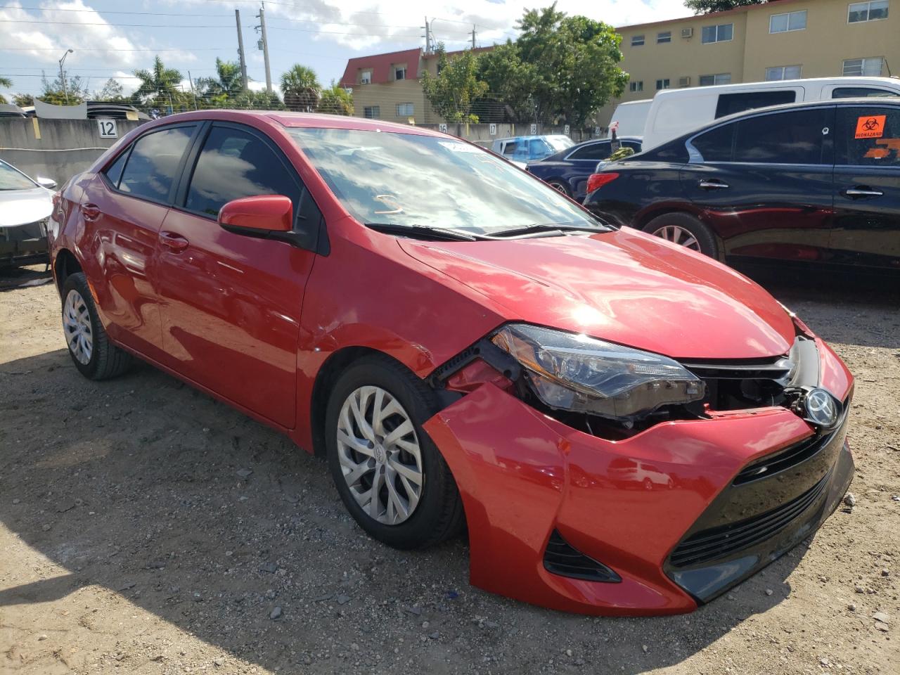 TOYOTA COROLLA L 2018 with VIN 2T1BURHEXJC990812 - Photo from auction