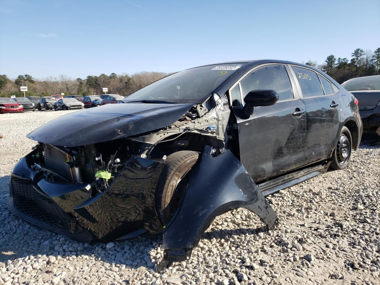 Photo 2 from auction – 2021 TOYOTA COROLLA LE with VIN JTDEPMAE5MJ143058