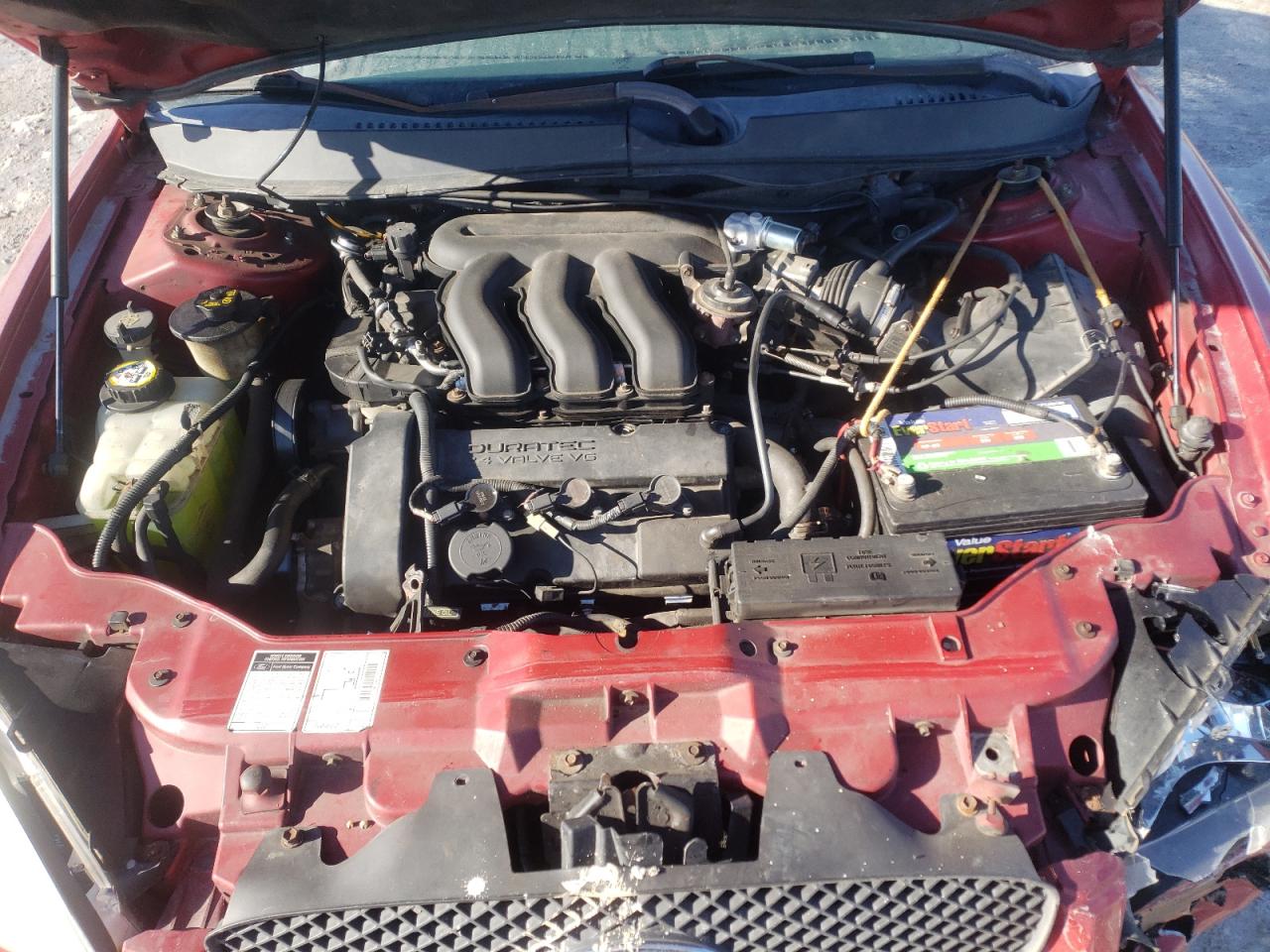 Photo 7 from auction – 2000 FORD TAURUS SEL with VIN 1FAFP56S2YG107488