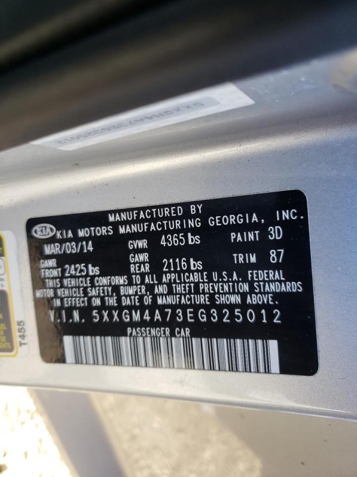 Photo 10 from auction – 2014 KIA OPTIMA LX with VIN 5XXGM4A73EG325012