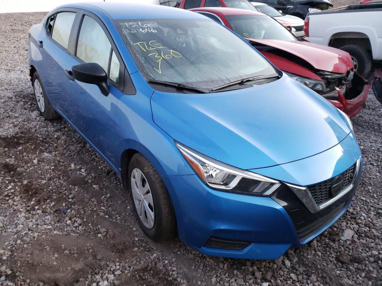 NISSAN VERSA S 2021 with VIN 3N1CN8DV0ML896573 - Photo from auction