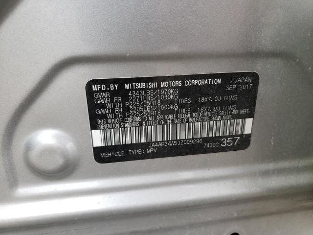 Photo 10 from auction – 2018 MITSUBISHI OUTLANDER with VIN JA4AR3AW5JZ009296