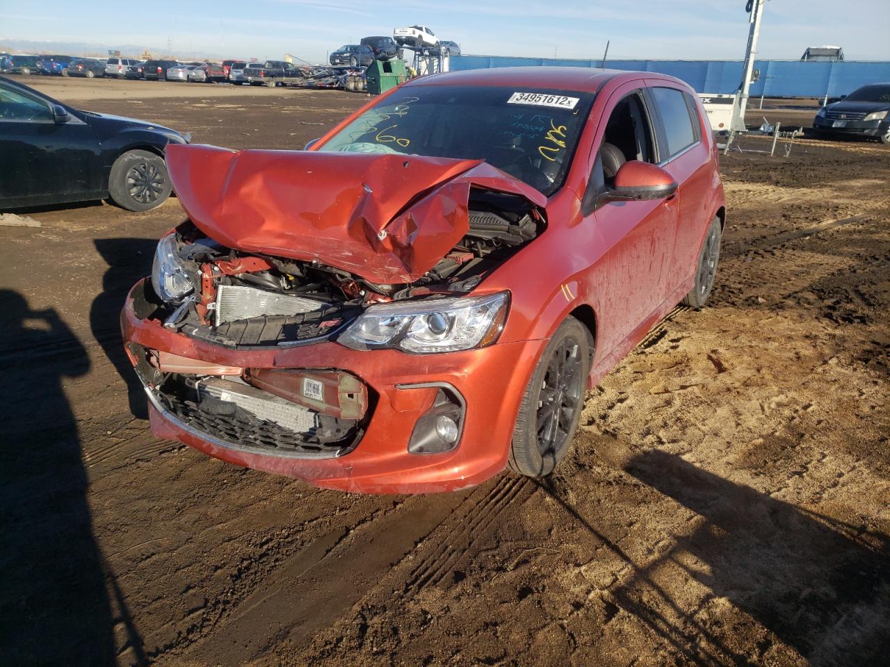 Photo 2 from auction – 2020 CHEVROLET SONIC PREM with VIN 1G1JF6SB9L4114010