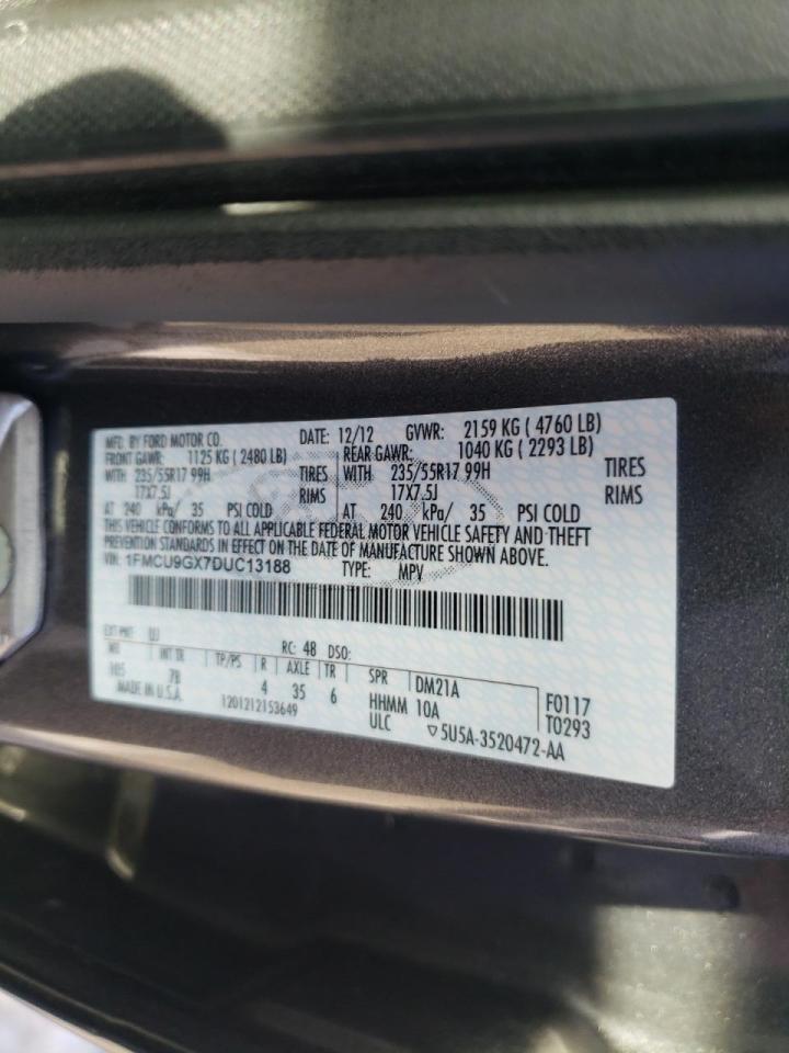 Photo 10 from auction – 2013 FORD ESCAPE SE with VIN 1FMCU9GX7DUC13188