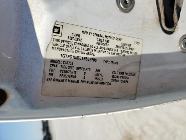 Zdjęcie 10 z aukcji – 1996 GMC SIERRA C15 z VIN 1GTEC19M0TE507786