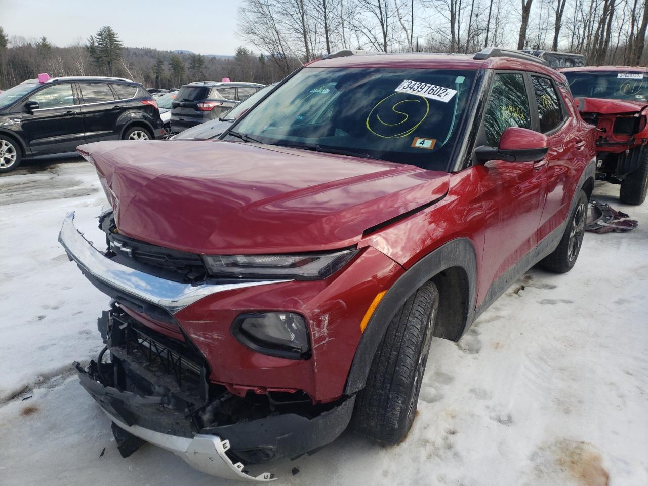 Photo 2 from auction – 2021 CHEVROLET TRAILBLAZE with VIN KL79MRSL7MB002228