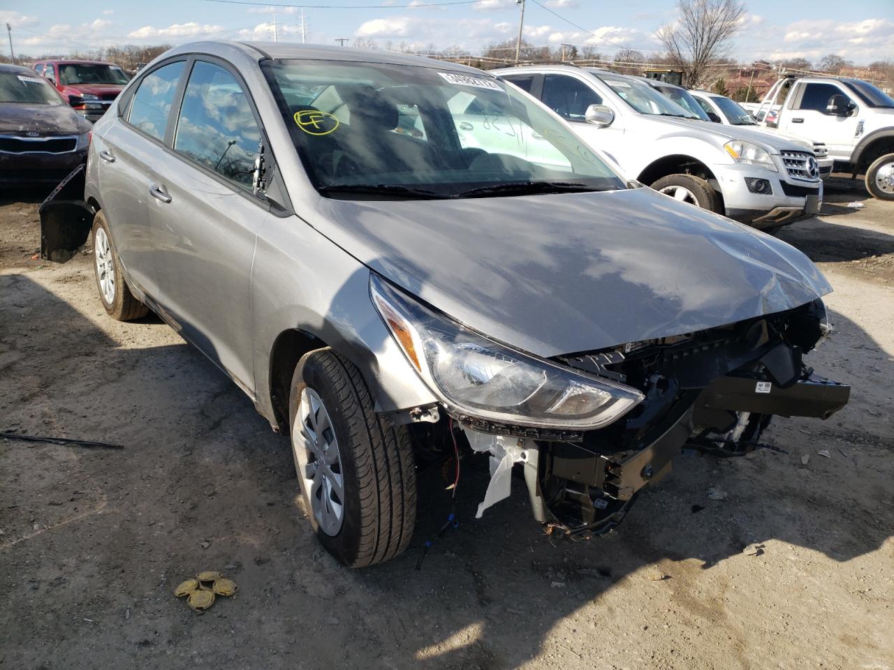 HYUNDAI ACCENT SE 2022 with VIN 3KPC24A67NE157167 - Photo from auction