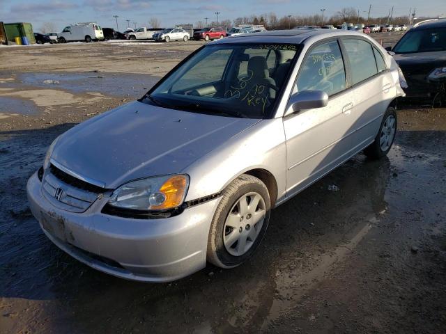 Photo 2 from auction – 2002 HONDA CIVIC EX with VIN 1HGES267X2L016743