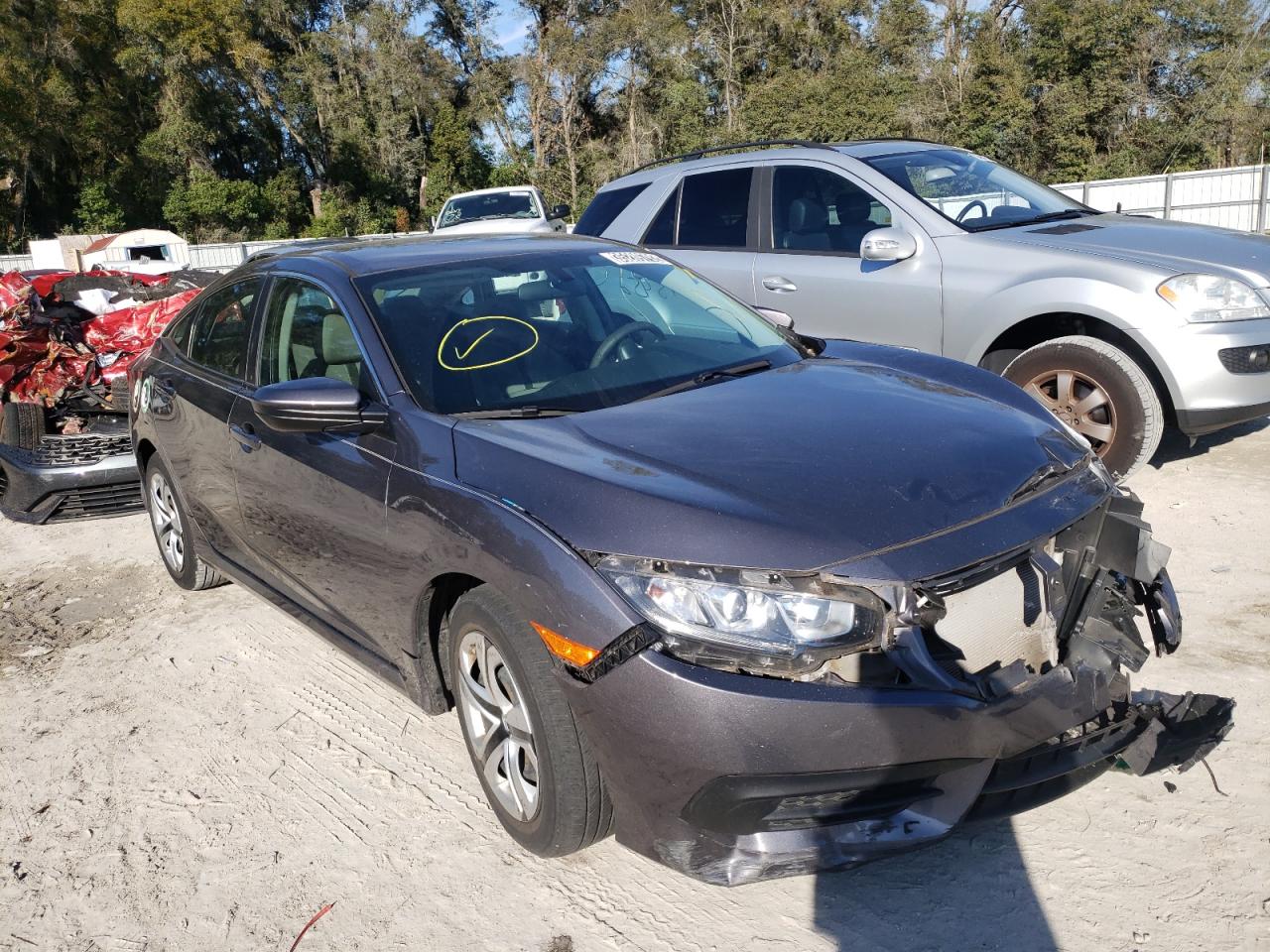 HONDA CIVIC LX 2017 with VIN 19XFC2F58HE065424 - Photo from auction
