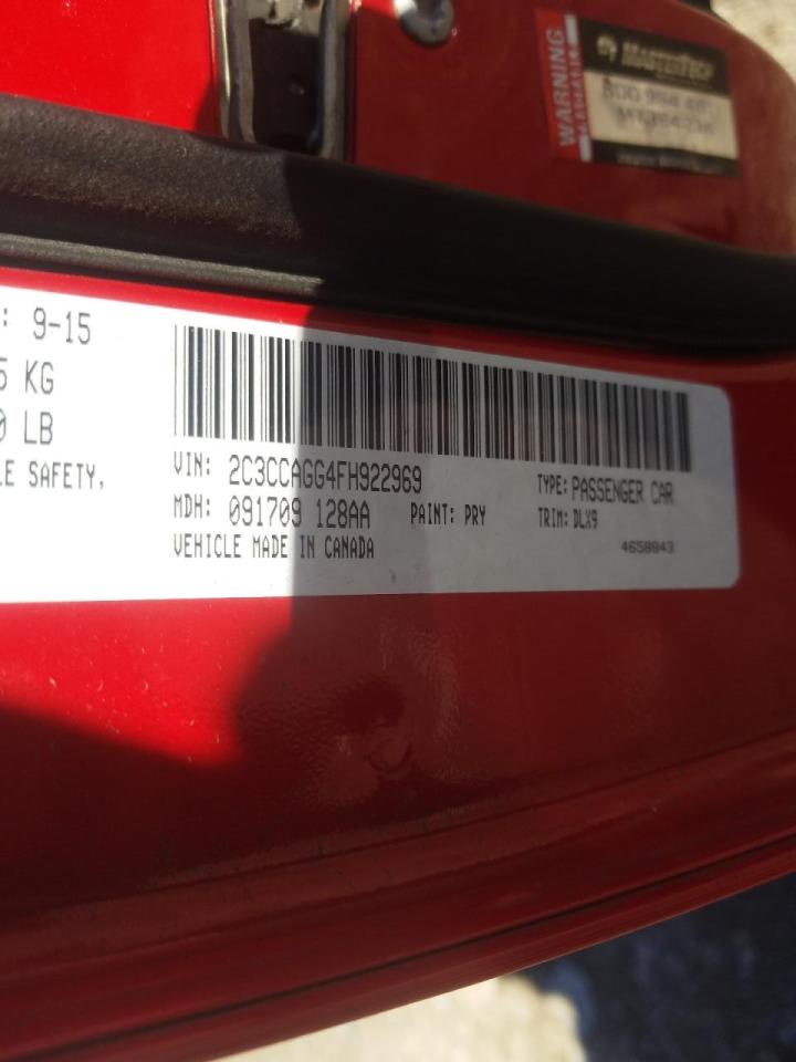 Photo 10 from auction – 2015 CHRYSLER 300 S with VIN 2C3CCAGG4FH922969