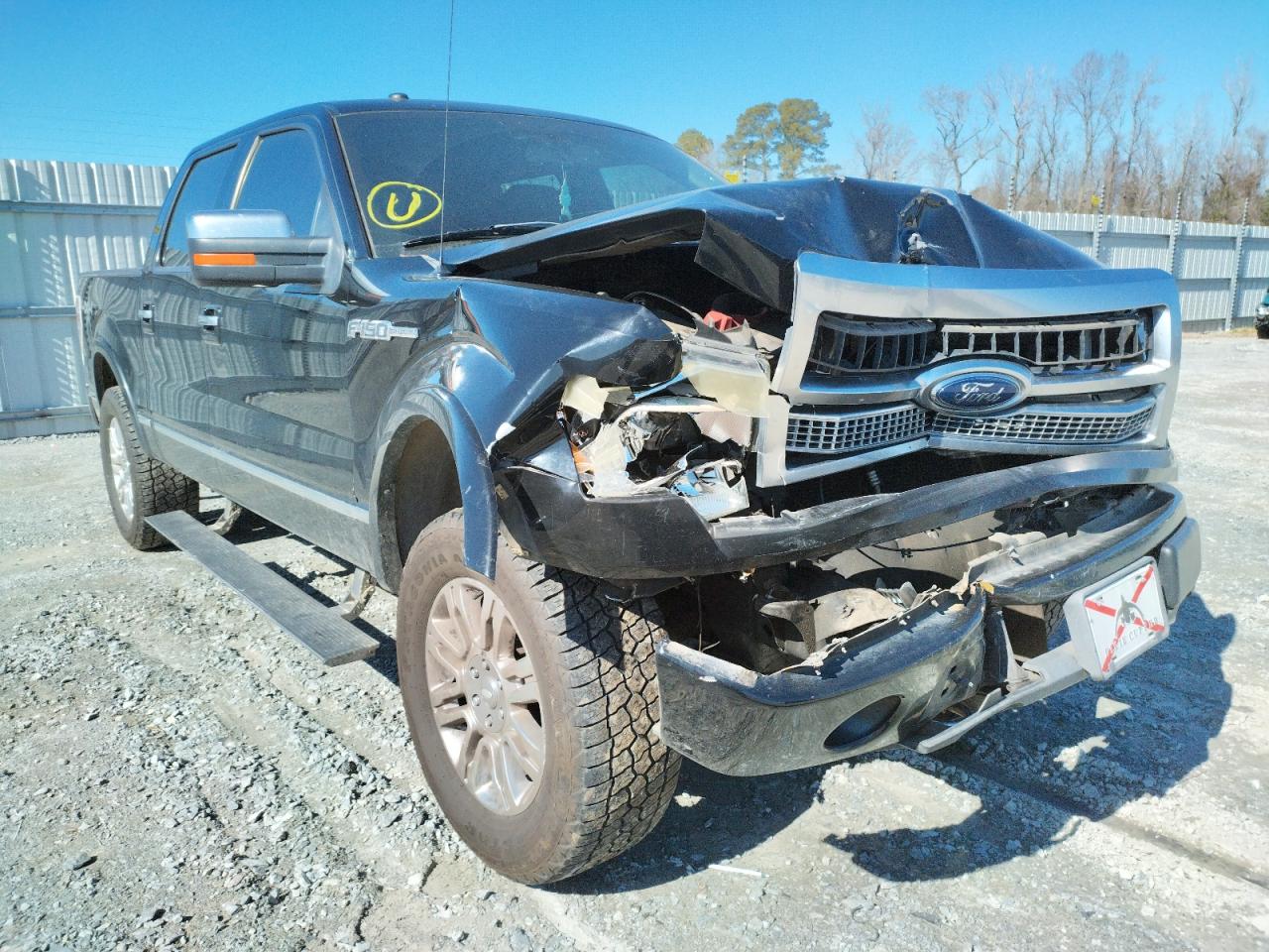 FORD F150 2009 with VIN 1FTPW14V89FA97659 - Photo from auction