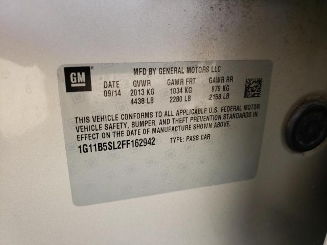 Photo 10 from auction – 2015 CHEVROLET MALIBU LS with VIN 1G11B5SL2FF162942
