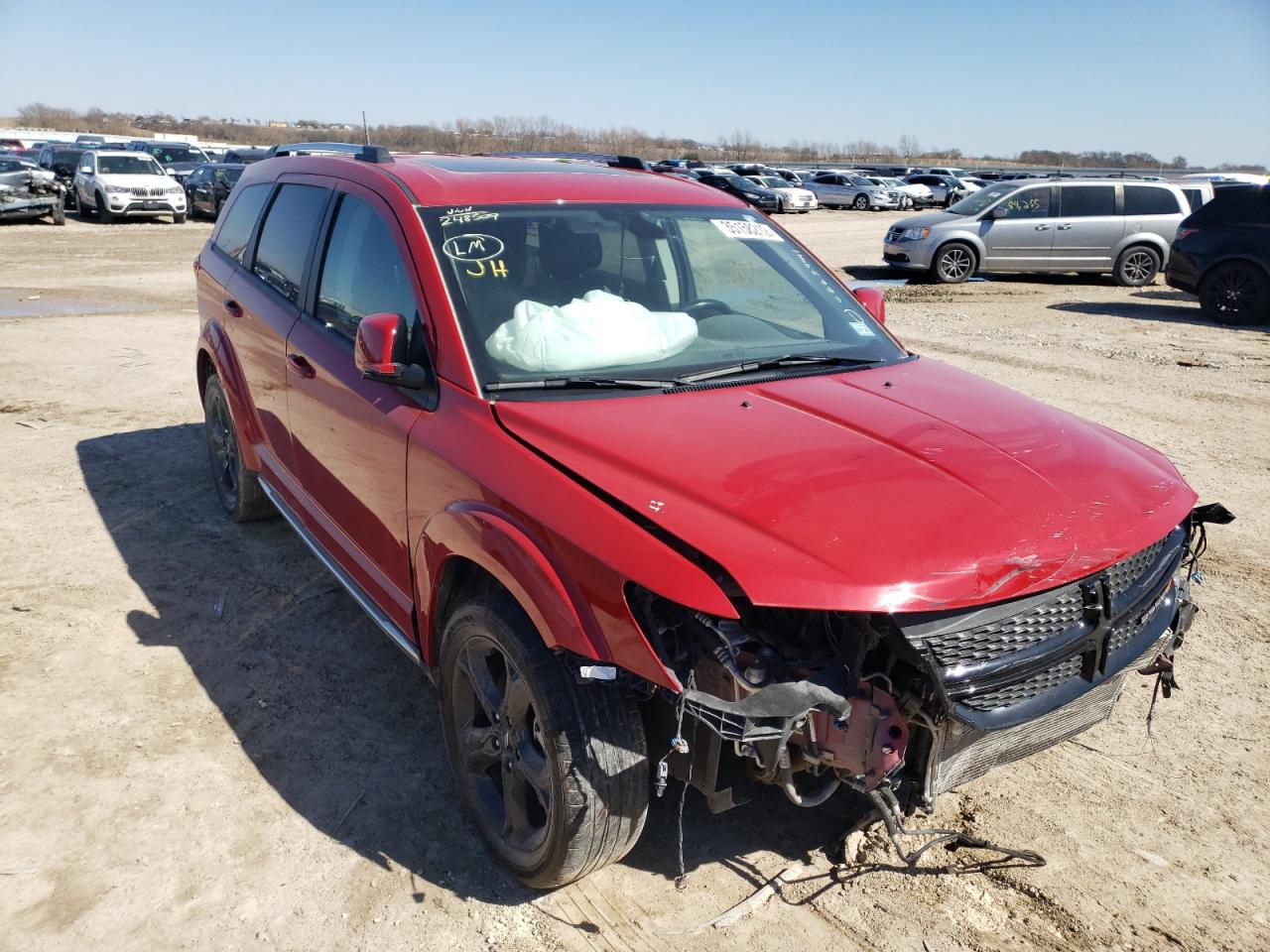 DODGE JOURNEY CR 2020 with VIN 3C4PDCGB0LT248509 - Photo from auction