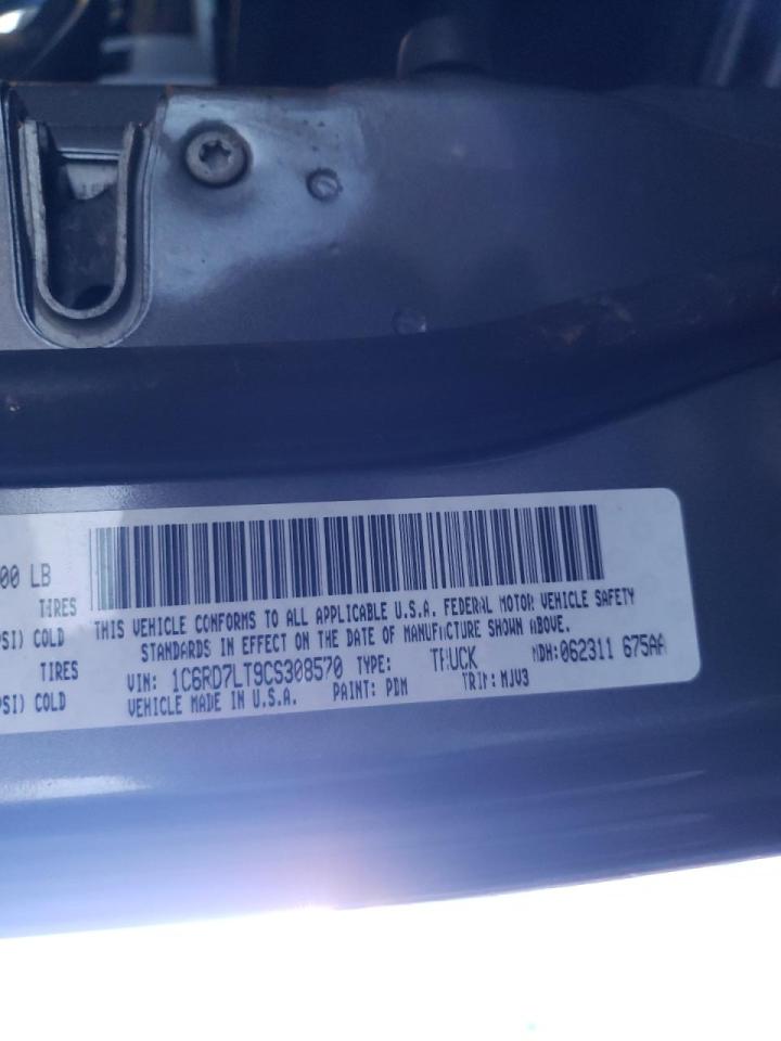 Photo 10 from auction – 2012 DODGE RAM 1500 S with VIN 1C6RD7LT9CS308570