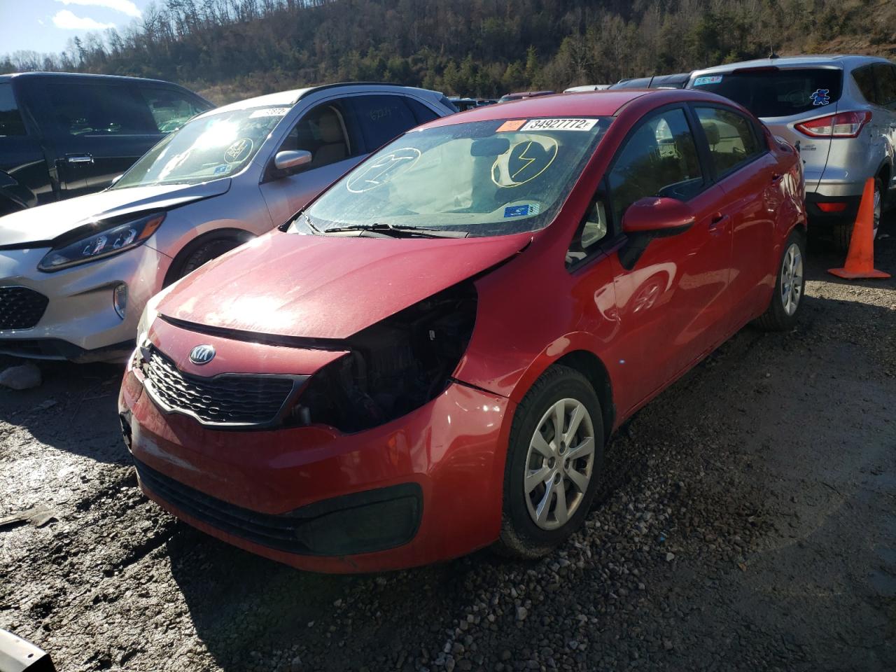 Photo 2 from auction – 2014 KIA RIO LX with VIN KNADM4A32E6419104
