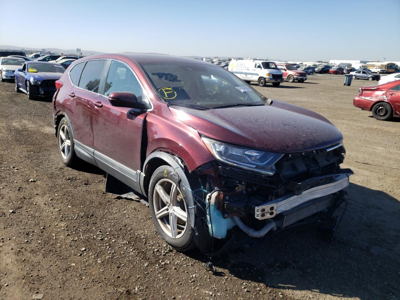 HONDA CR-V EX 2017 with VIN 2HKRW1H52HH515009 - Photo from auction