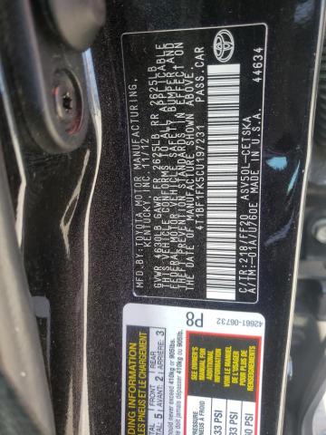 Photo 10 from auction – 2012 TOYOTA CAMRY BASE with VIN 4T1BF1FK5CU197231