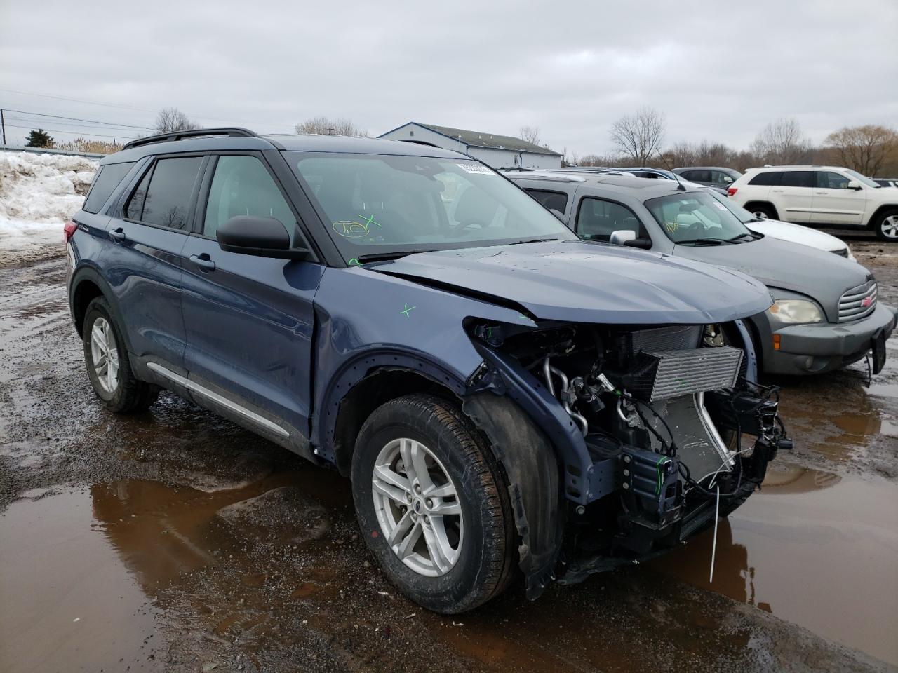 FORD EXPLORER X 2021 with VIN 1FMSK8DH2MGA58363 - Photo from auction