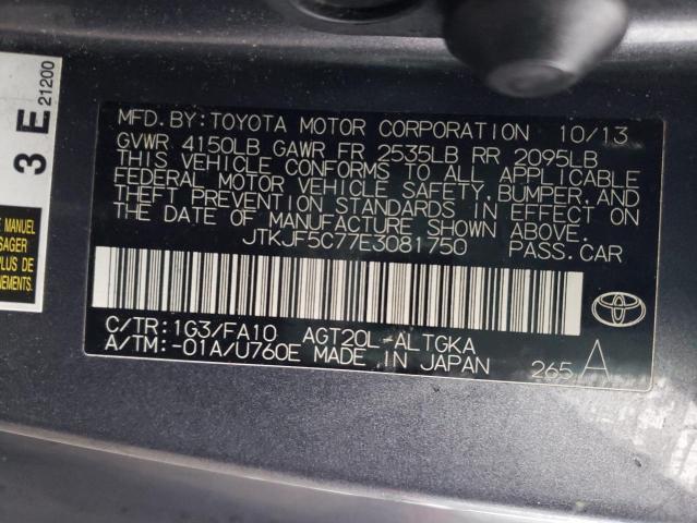 Photo 10 from auction – 2014 TOYOTA SCION TC with VIN JTKJF5C77E3081750