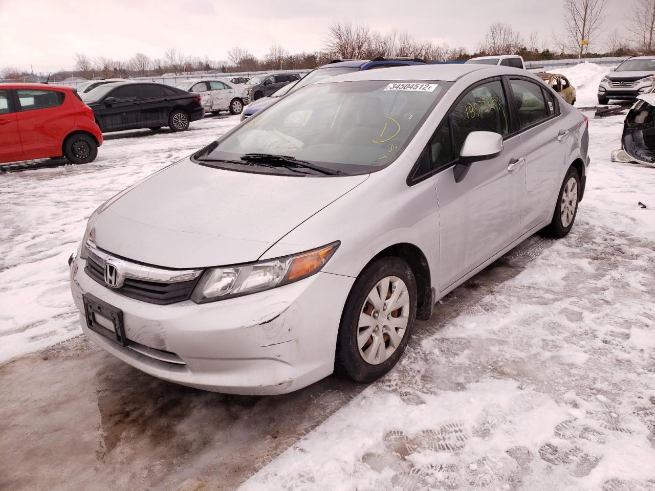 Photo 2 from auction – 2012 HONDA CIVIC LX with VIN 2HGFB2F40CH120070