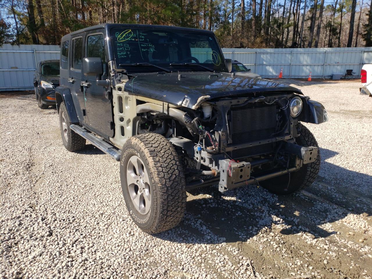 JEEP WRANGLER U 2016 with VIN 1C4BJWEGXGL279402 - Photo from auction