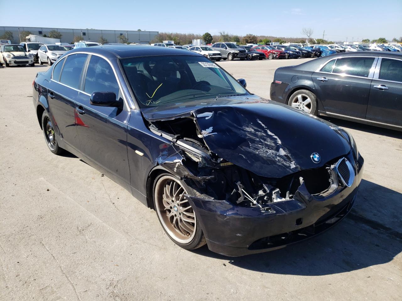 BMW 530 I 2006 with VIN WBANE735X6CM41291 - Photo from auction