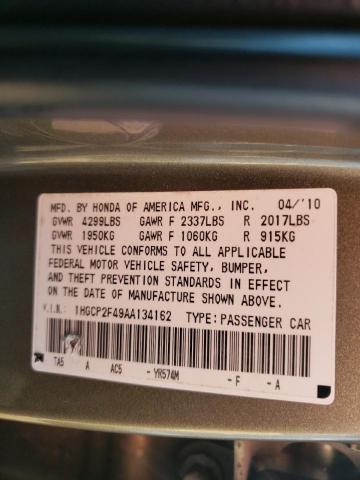 Photo 10 from auction – 2010 HONDA ACCORD LXP with VIN 1HGCP2F49AA134162