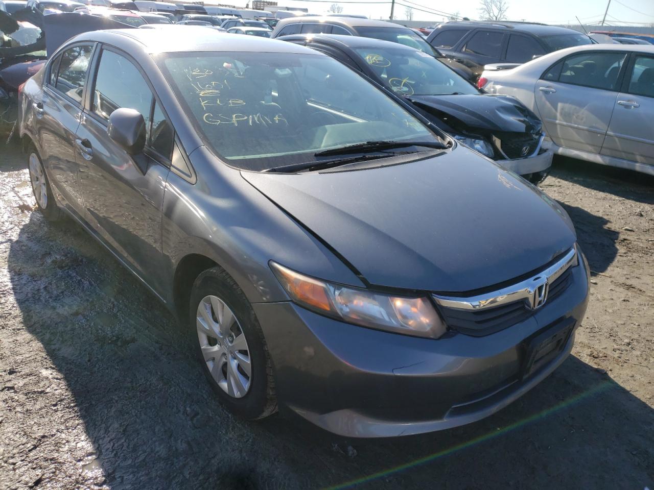 HONDA CIVIC LX 2012 with VIN 2HGFB2F56CH311601 - Photo from auction
