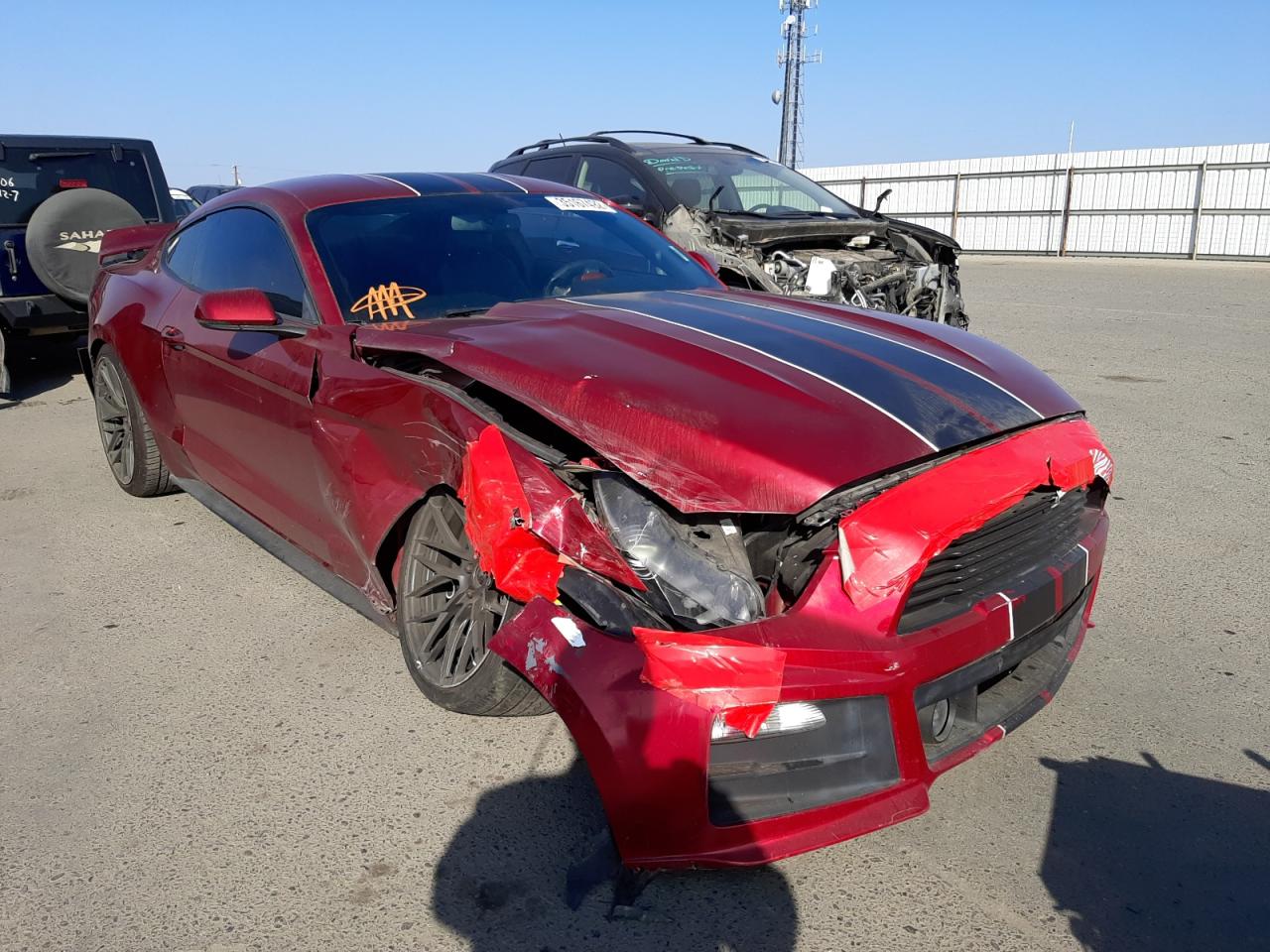 FORD MUSTANG 2017 with VIN 1FA6P8TH6H5205896 - Photo from auction