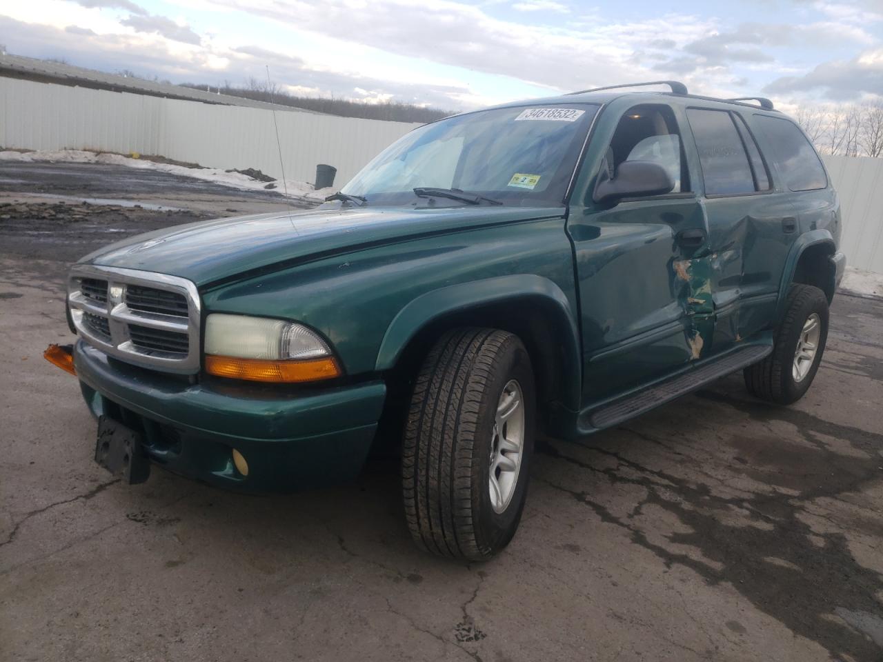Photo 2 from auction – 2002 DODGE DURANGO SL with VIN 1B4HS48N62F212290