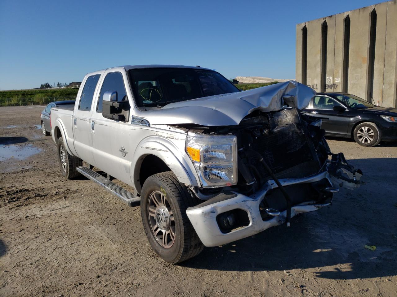 FORD F250 SUPER 2015 with VIN 1FT7W2BT9FED73677 - Photo from auction