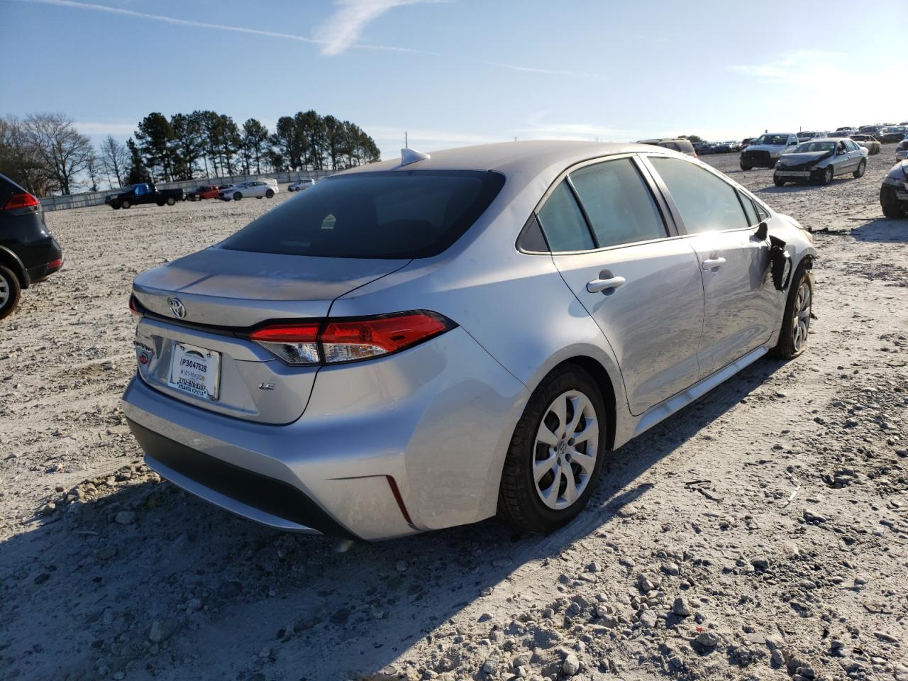Photo 4 from auction – 2022 TOYOTA COROLLA LE with VIN JTDEPMAE5N3007602