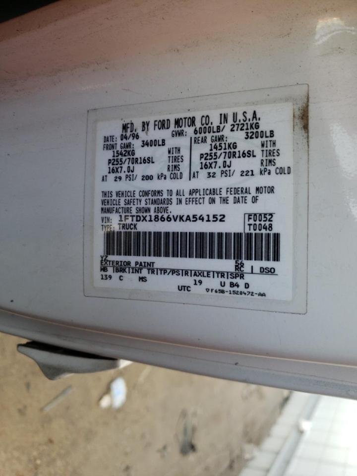 Photo 10 from auction – 1997 FORD F150 with VIN 1FTDX1866VKA54152