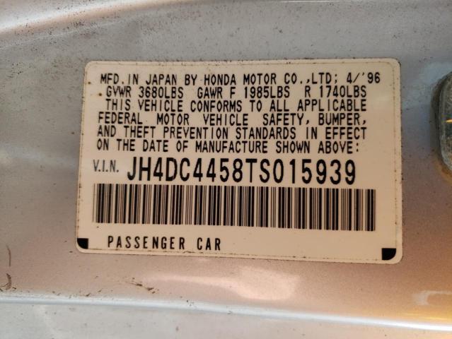Photo 10 from auction – 1996 ACURA INTEGRA LS with VIN JH4DC4458TS015939