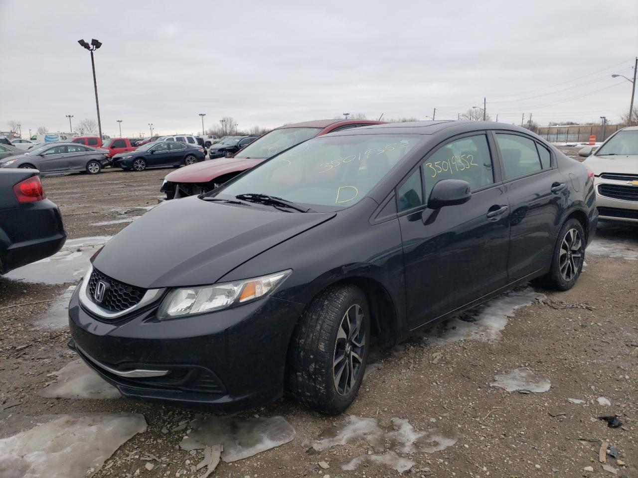 Photo 2 from auction – 2013 HONDA CIVIC EX with VIN 19XFB2F85DE096184