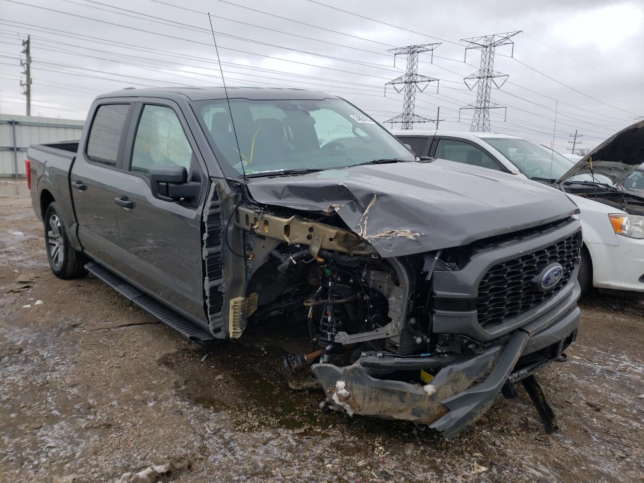 FORD F150 SUPER 2021 with VIN 1FTEW1EP2MFA31821 - Photo from auction