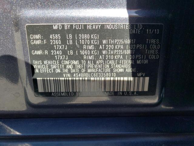 Снимка 10 от търг – 2014 SUBARU OUTBACK 2. с VIN 4S4BRBLC6E3258010