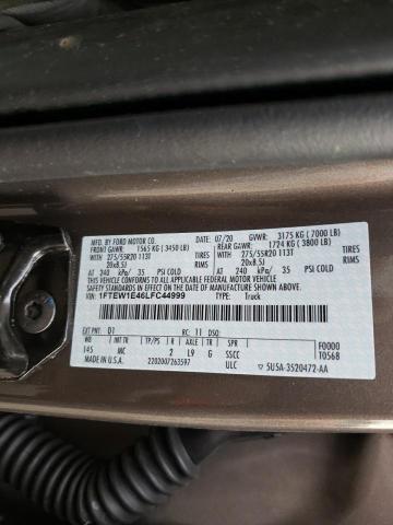 Photo 10 from auction – 2020 FORD F150 SUPER with VIN 1FTEW1E46LFC44999