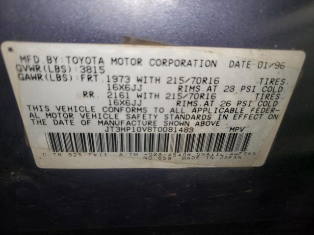 Photo 10 from auction – 1996 TOYOTA RAV4 with VIN JT3HP10V8T0081483