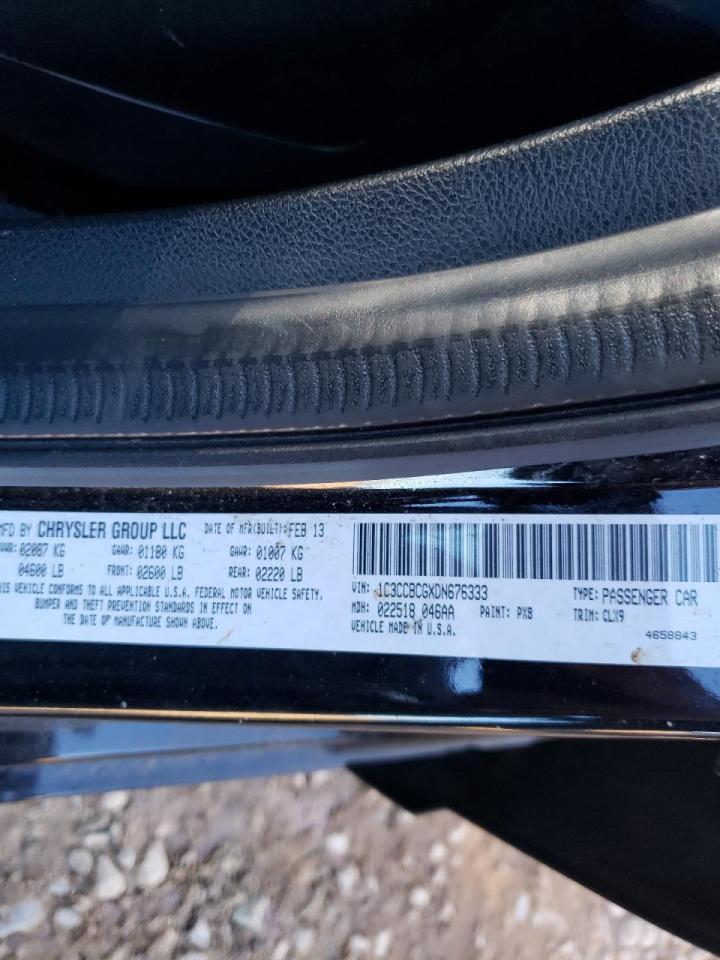 Photo 10 from auction – 2013 CHRYSLER 200 LIMITE with VIN 1C3CCBCGXDN676333