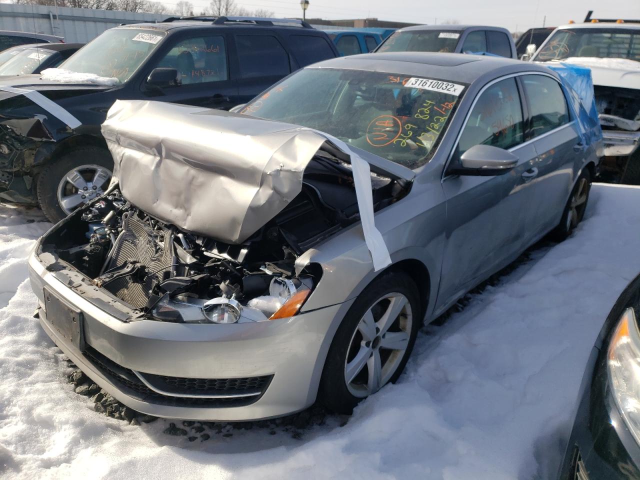 Photo 2 from auction – 2012 VOLKSWAGEN PASSAT SE with VIN 1VWBP7A3XCC084012