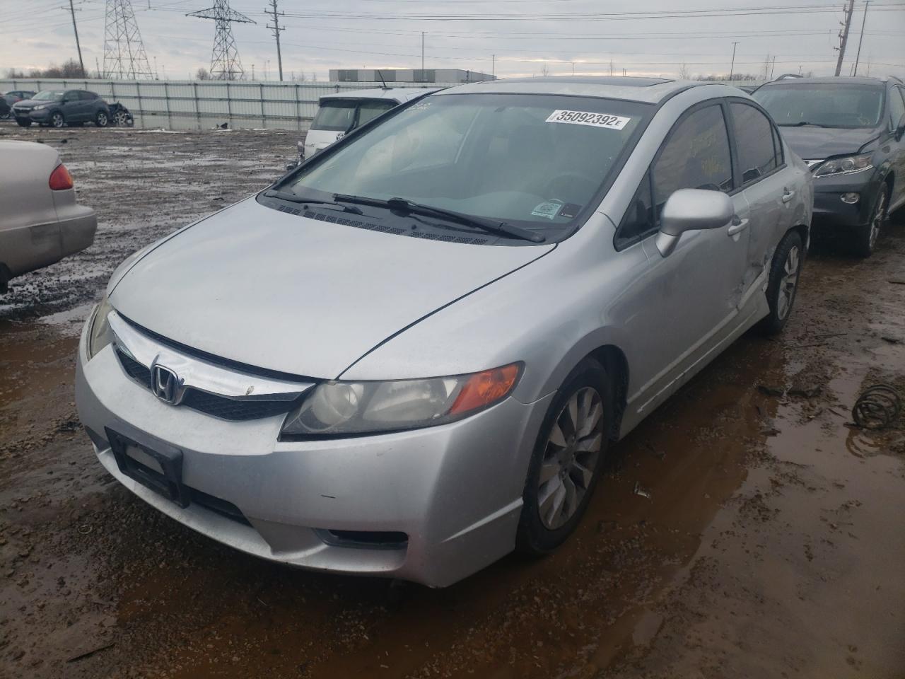 Photo 2 from auction – 2011 HONDA CIVIC EX with VIN 19XFA1F83BE025432