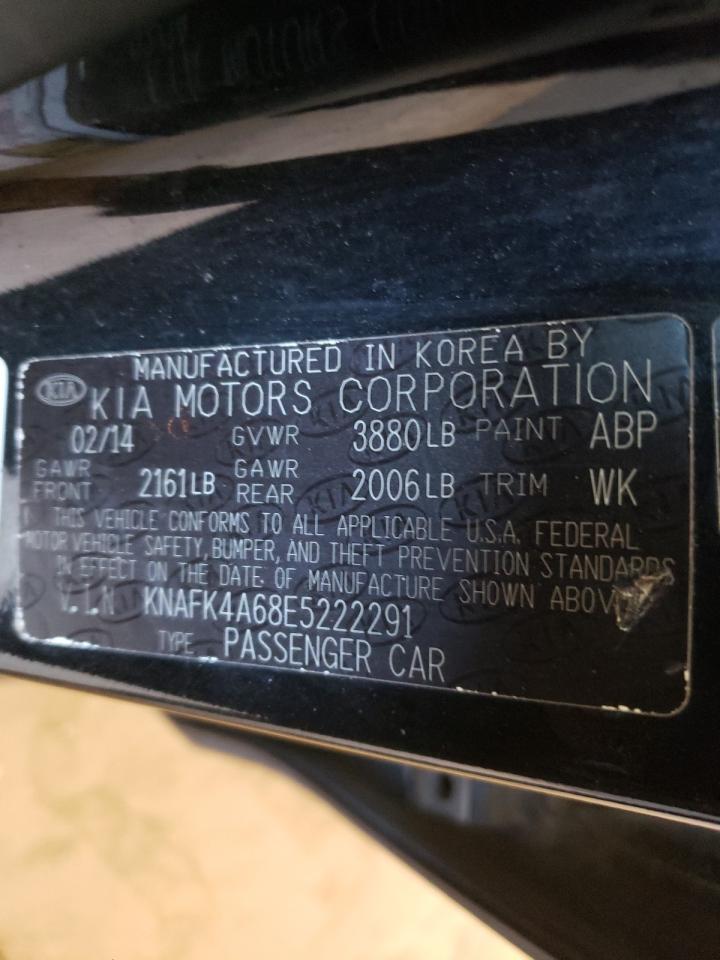 Photo 10 from auction – 2014 KIA FORTE LX with VIN KNAFK4A68E5222291