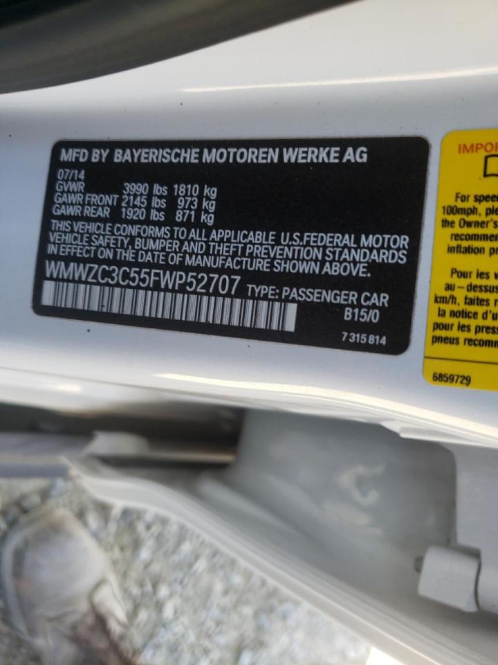 Photo 10 from auction – 2015 MINI COOPER S C with VIN WMWZC3C55FWP52707