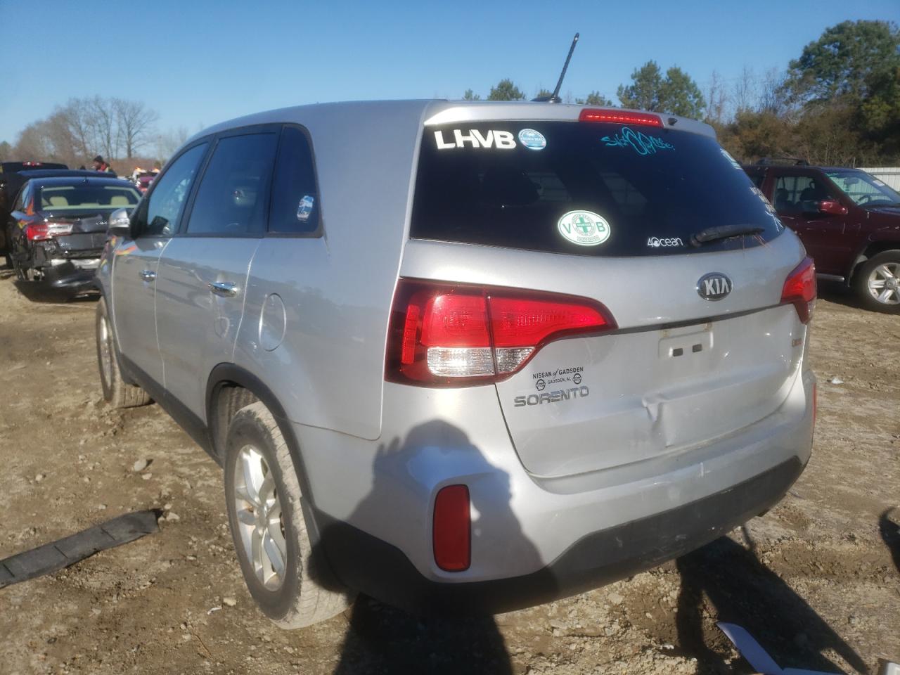 Photo 3 from auction – 2014 KIA SORENTO LX with VIN 5XYKT3A64EG462633