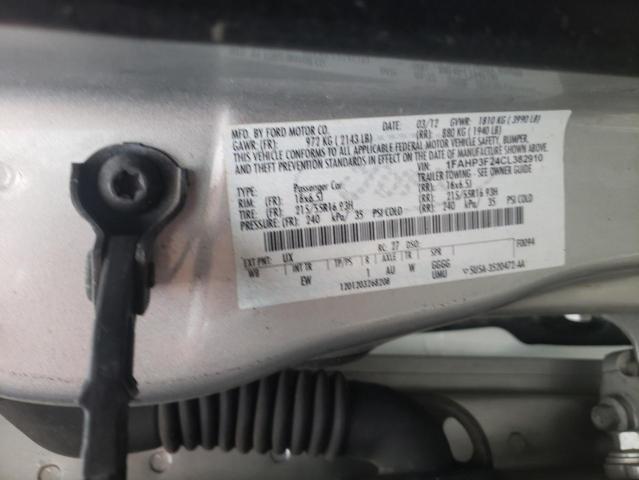 Photo 10 from auction – 2012 FORD FOCUS SE with VIN 1FAHP3F24CL382910